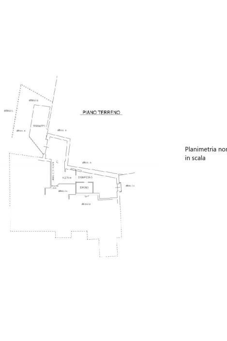 Monolocale via Vittorio Alfieri, Castiglione Falletto - planimetria 1