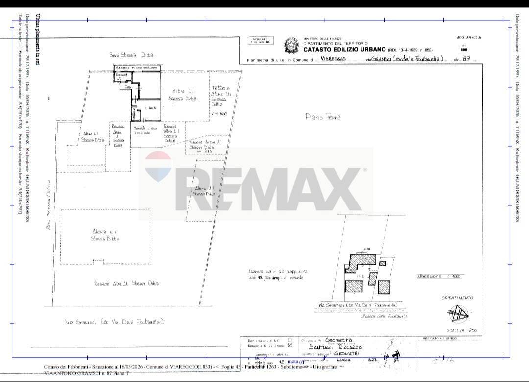 Pianta 2D - Independent house via gramsci
 
87, Viareggio - floor plans 1