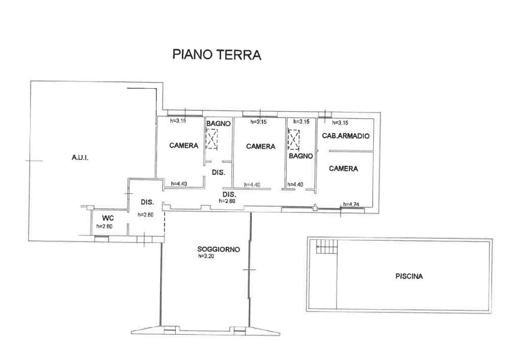 Villa Via Salara, Cervia - planimetria 1