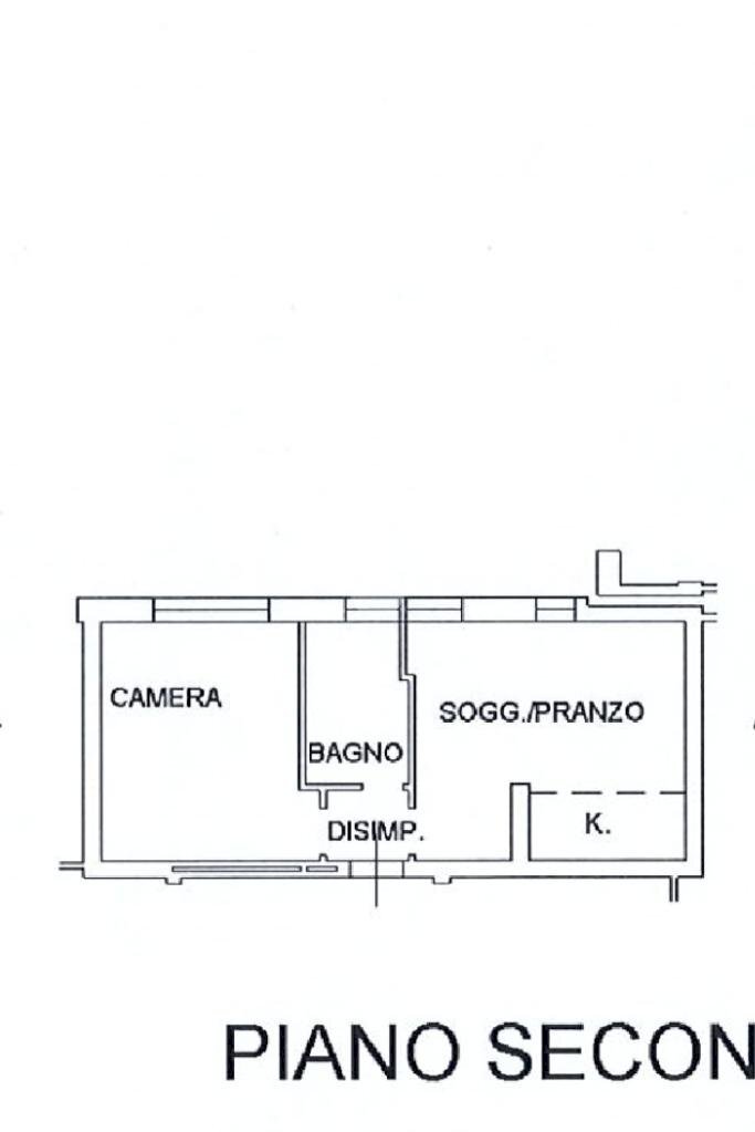 Two-room apartment Via Salvatore Quasimodo, Cesena - floor plans 1