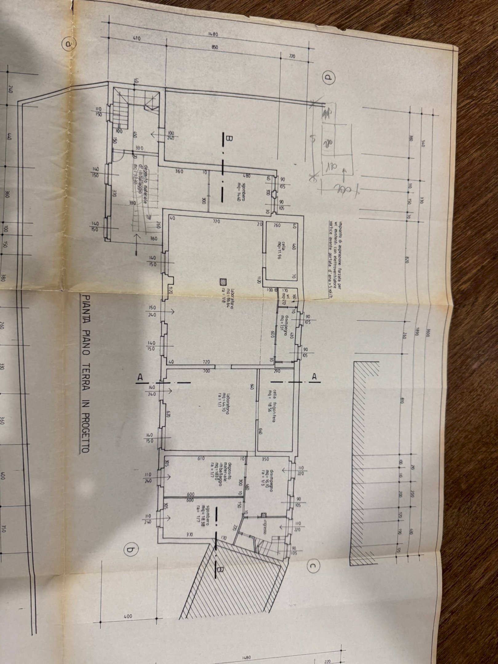 Rustico Cascina Molino Cattaneo, Missaglia - planimetria 1