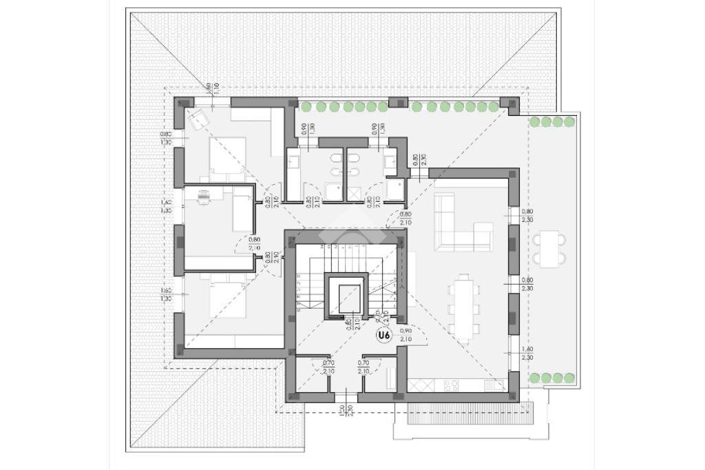 Attic via Teresa Noce, Carpi - floor plans 1