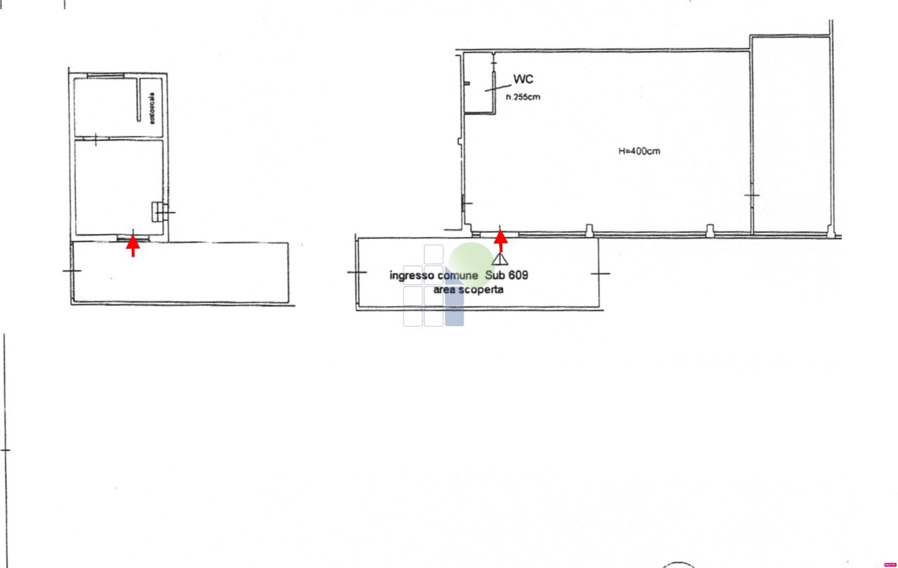 planimetria - Locale Commerciale Via Cimarosa 42, Livorno - planimetria 1