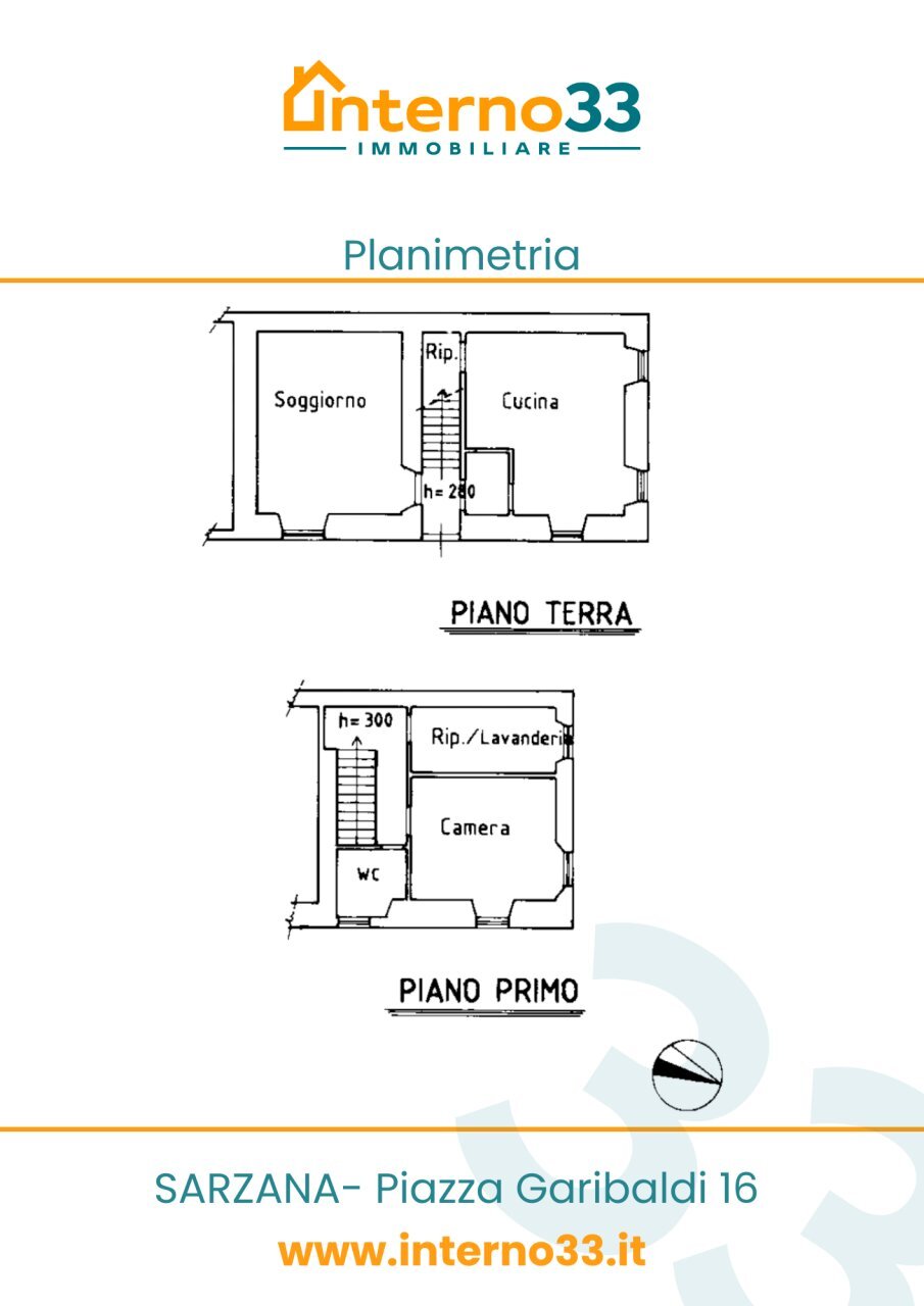 Cover planimetria.png - Four-room apartment Via Castagno 39, Luni - floor plans 1