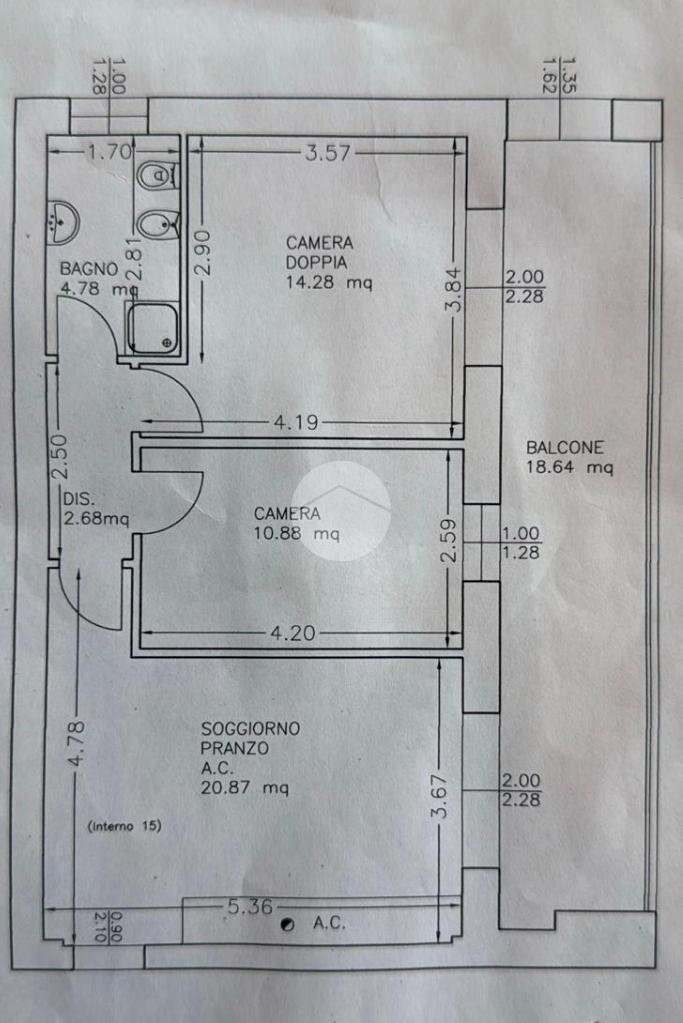 Trilocale Viale euclide, Cesenatico - planimetria 1