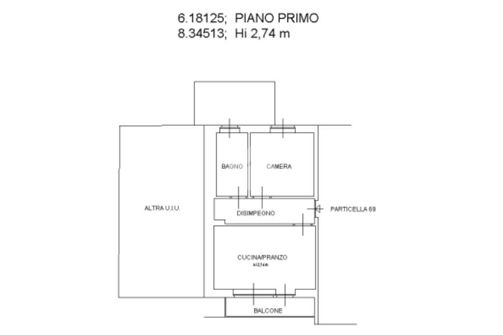 Two-room apartment Frazione baldrico, Valle San Nicolao - floor plans 1