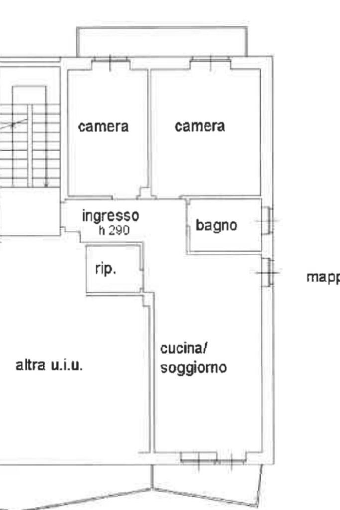 Four-room apartment Via firenze, hamlet Chiavazza, Biella - floor plans 1