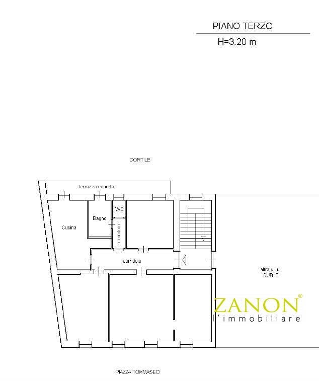 Foto 27 - Appartamento Piazza Tommaseo, Gorizia - planimetria 1