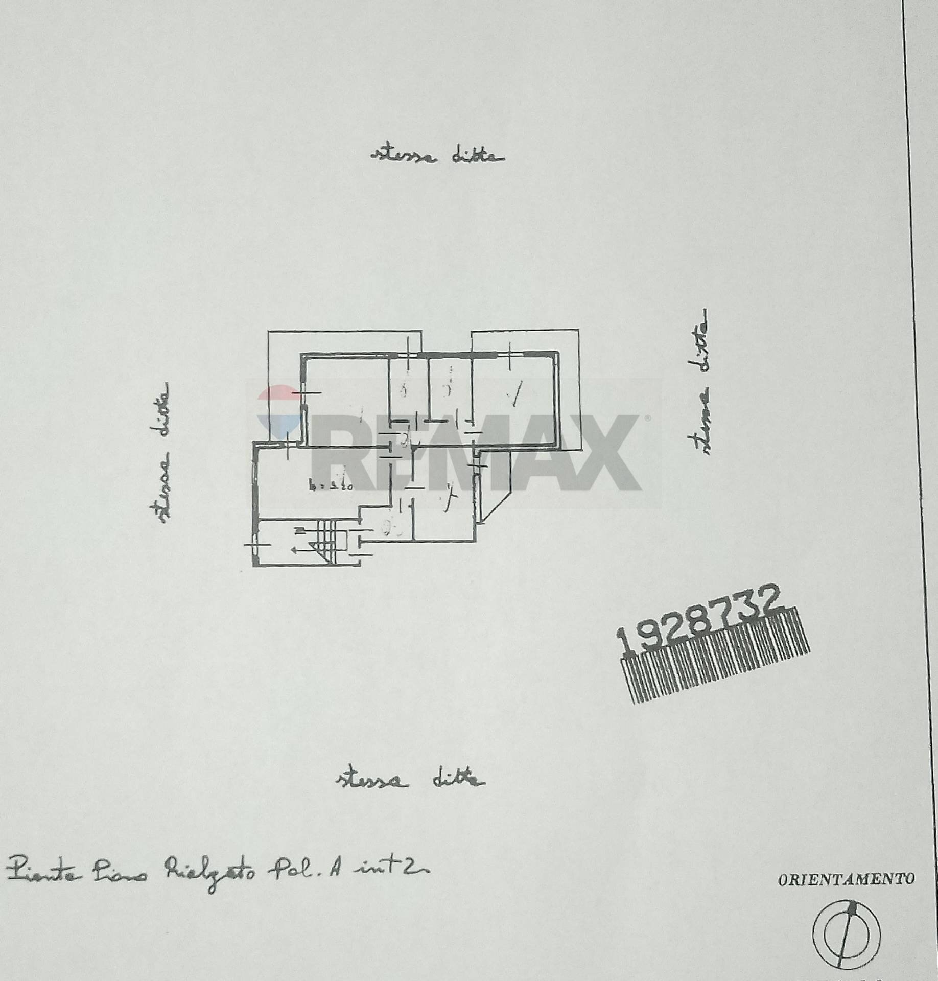 Pianta 2D - Three-room apartment SP2/I-II
 
337, Riposto - floor plans 1