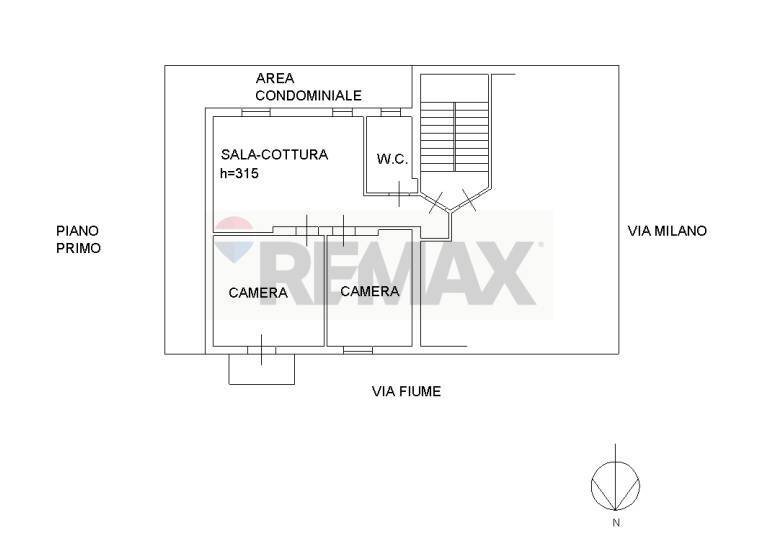 Pianta 2D - Three-room apartment Via Fiume
 
2, Salsomaggiore Terme - floor plans 1