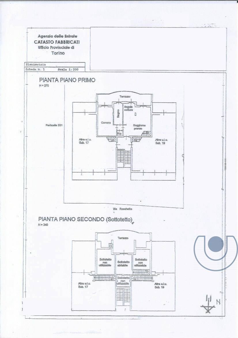 Foto 44 - Quadrilocale Via Rocchette, Chieri - planimetria 1