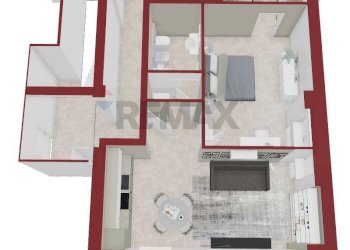 Pianta 3D - Bilocale San Donato Milanese - foto 4