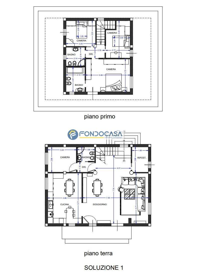 planimetria progetto - Villa Via Arezzo
 
3, Massa - planimetria 1
