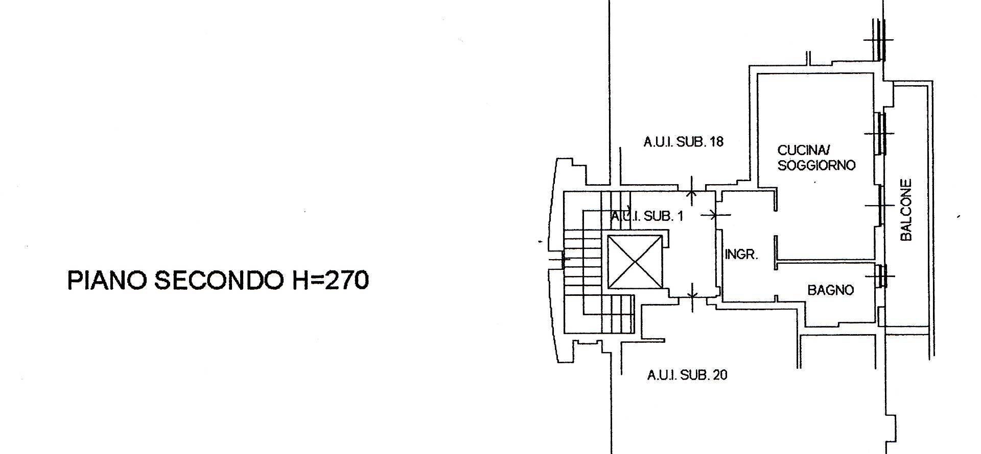 Foto 25 - Monolocale Via Gasparini
 
101, Bergamo - planimetria 1