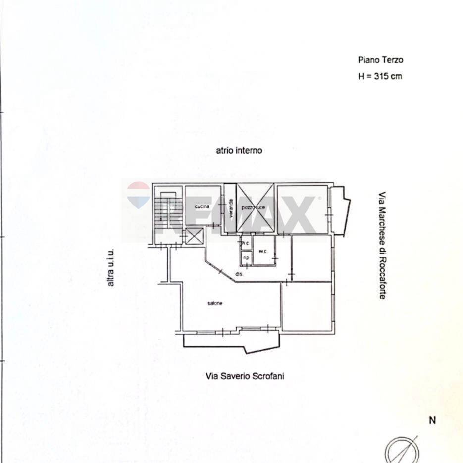 Pianta 2D - Appartamento Via Saverio Scrofani
 
15, Palermo - planimetria 1