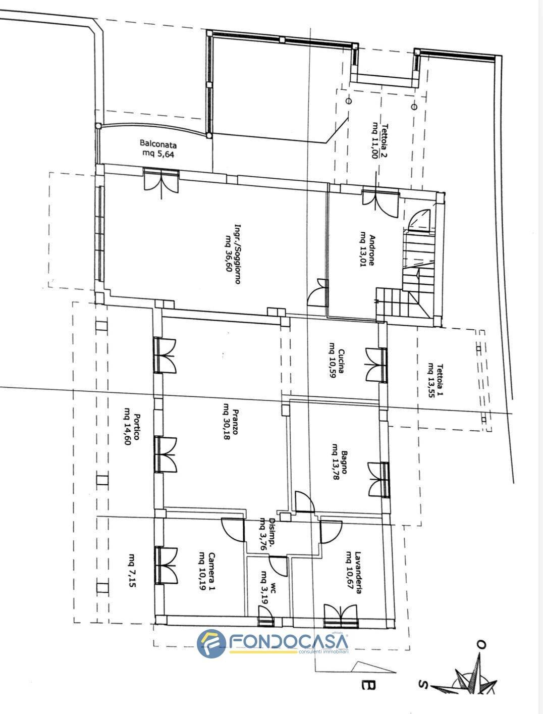 Foto 6 - Casa semi indipendente via don aldo borrelli
 
7, Agropoli - planimetria 1