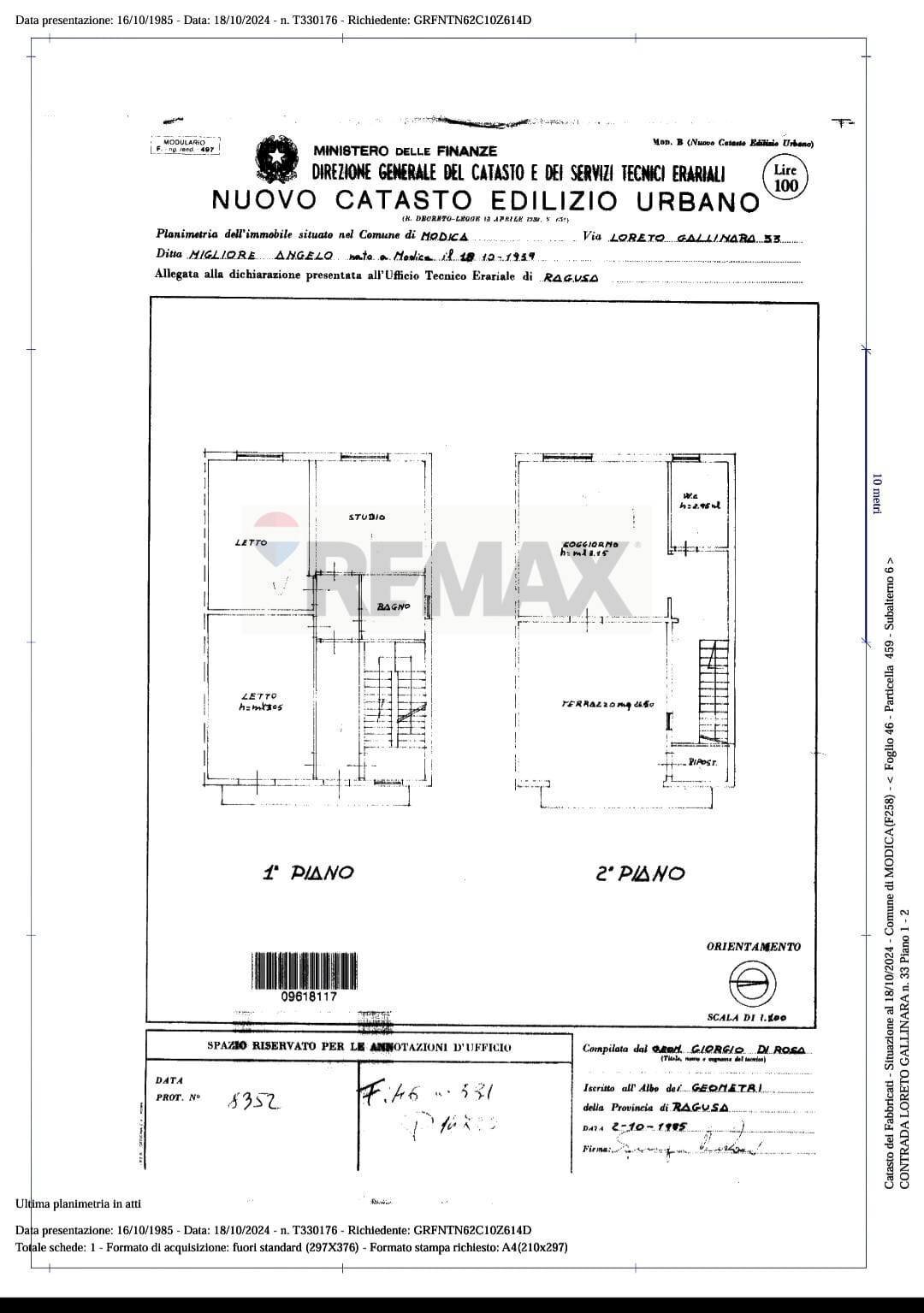 Pianta 2D - Independent house Via Loreto Gallinara III traversa dx
 
33, Modica - floor plans 1