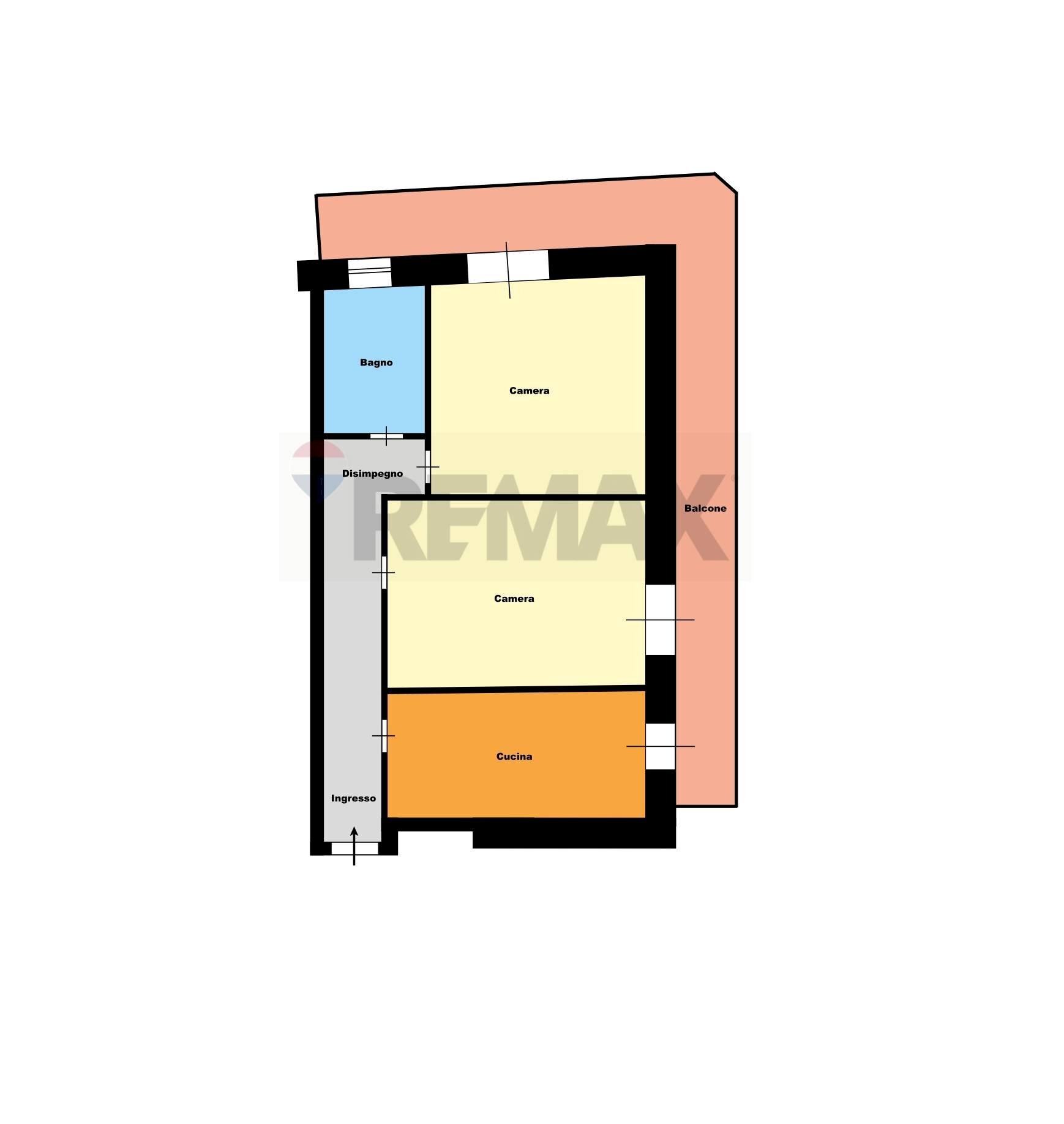 Pianta 2D - Bilocale VIA BARTOLO LONGO
 
25, Calvizzano - planimetria 1