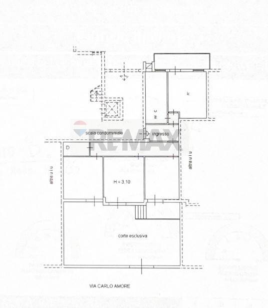 Pianta 2D - Appartamento Via Carlo Amore
 
8, Palermo - planimetria 1