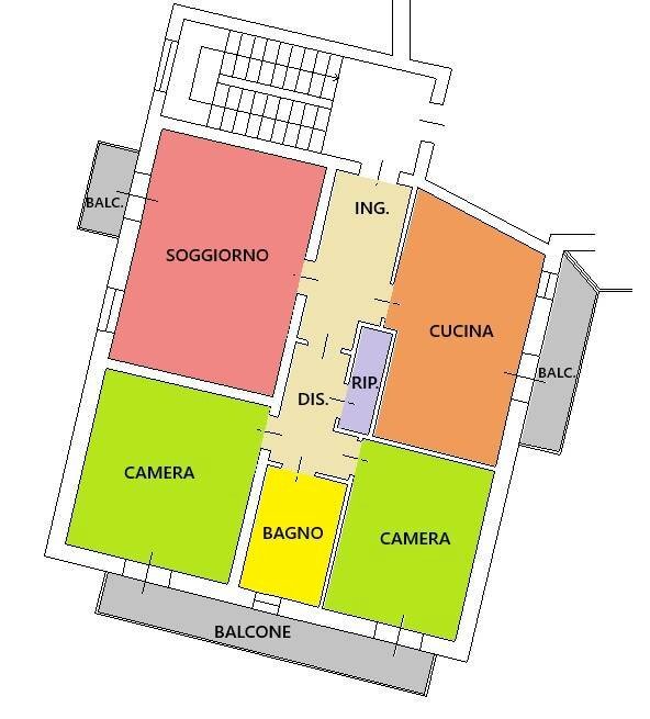 Foto 24 - Three-room apartment Via Agazzano, Rottofreno - floor plans 1