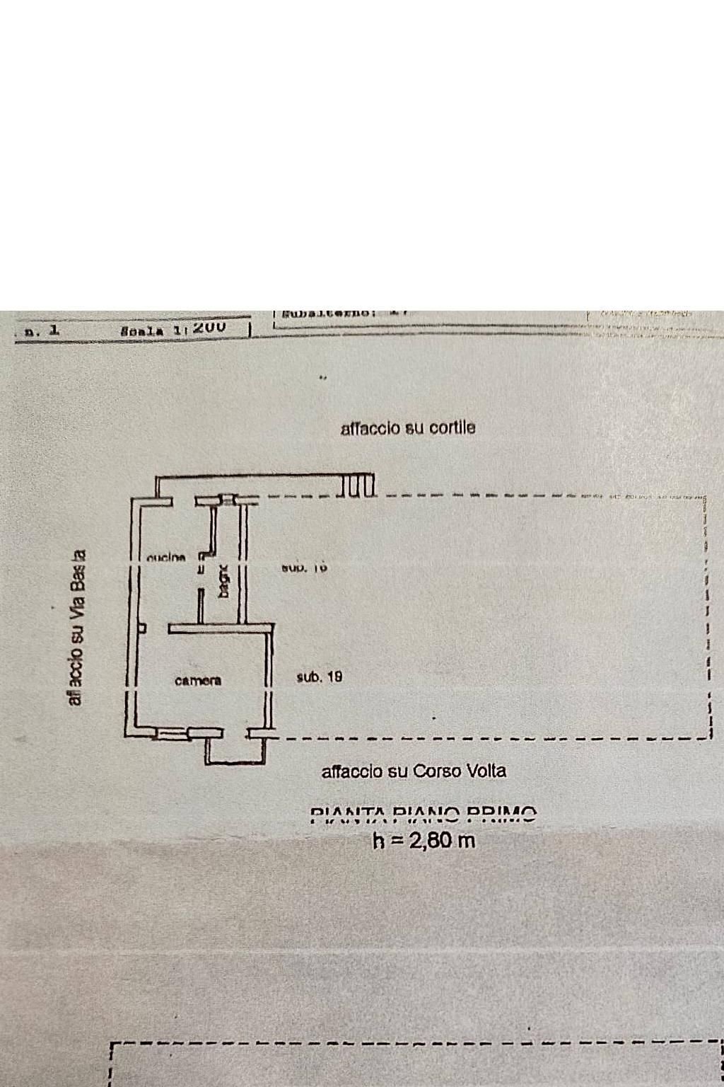 Bilocale corso Alessandro Volta, 79, Asti - planimetria 1