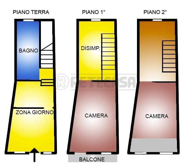 Retecasa_Valdagno - Planimetria.jpg - Semi-detached house Valdagno - floor plans 1