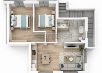 PLANIMETRIA PRIMO PIANO.png - Trilocale Via Bulasce 45, Loano - foto 5