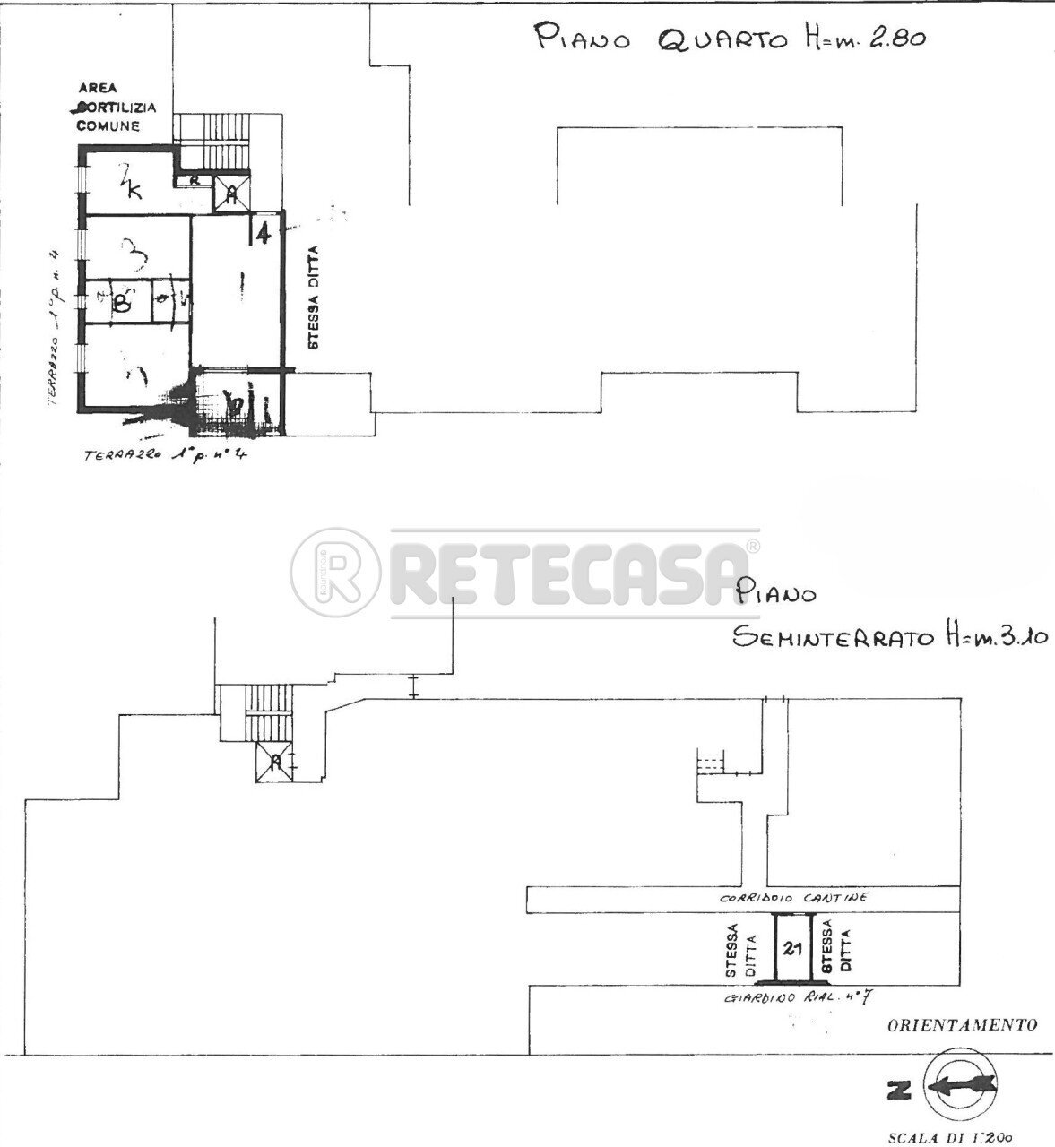 scheda per annuncio bianchi.jpg - Trilocale Via Brescia, Cremona - planimetria 1