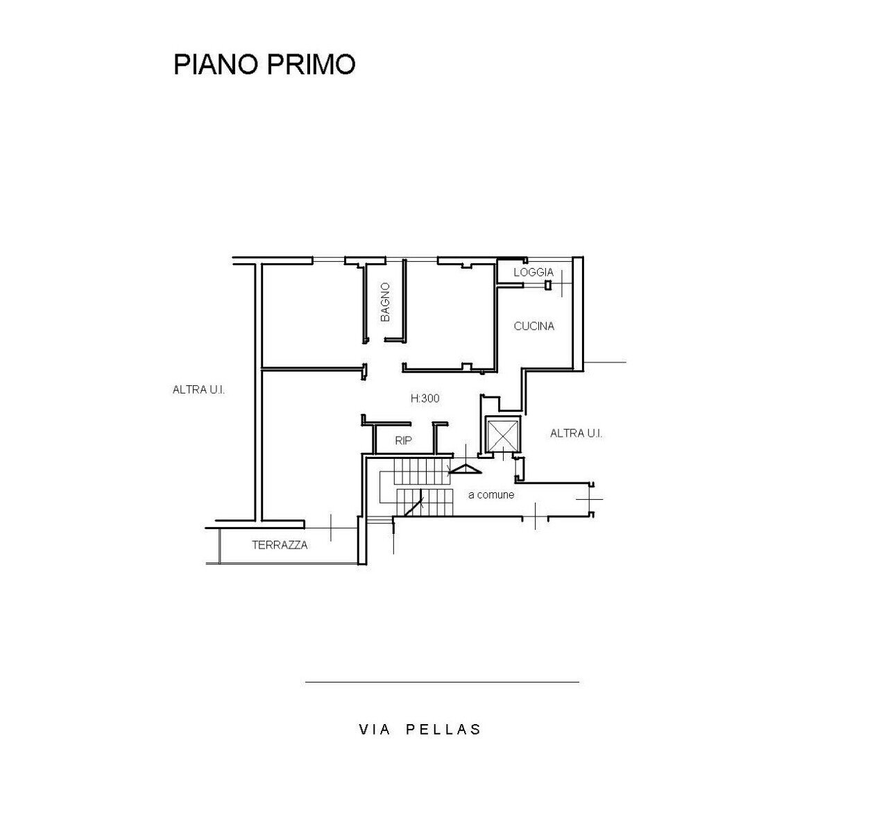PLN_237600285_1.jpg - Quadrilocale Via Carlo del Greco, Firenze (zona Santa Maria Novella) - planimetria 1