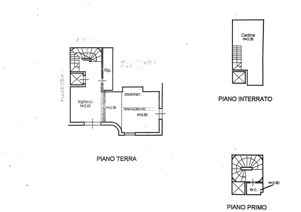 Planimetria 1 - Apartment Via Alcide de Gasperi 43, Pontedera - floor plans 1