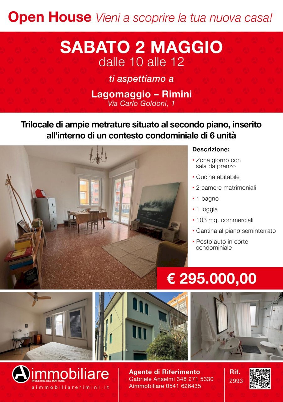 Rif 2993 Volantino Open House def.jpg - Four-room apartment Viale Carlo Goldoni 1, Rimini - photo 1