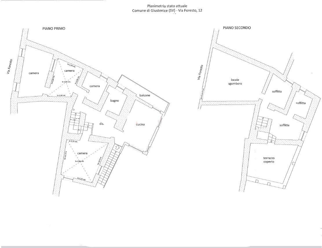 1.jpg - Terratetto - Terracielo all'asta Via Foresto 12, Giustenice - planimetria 1