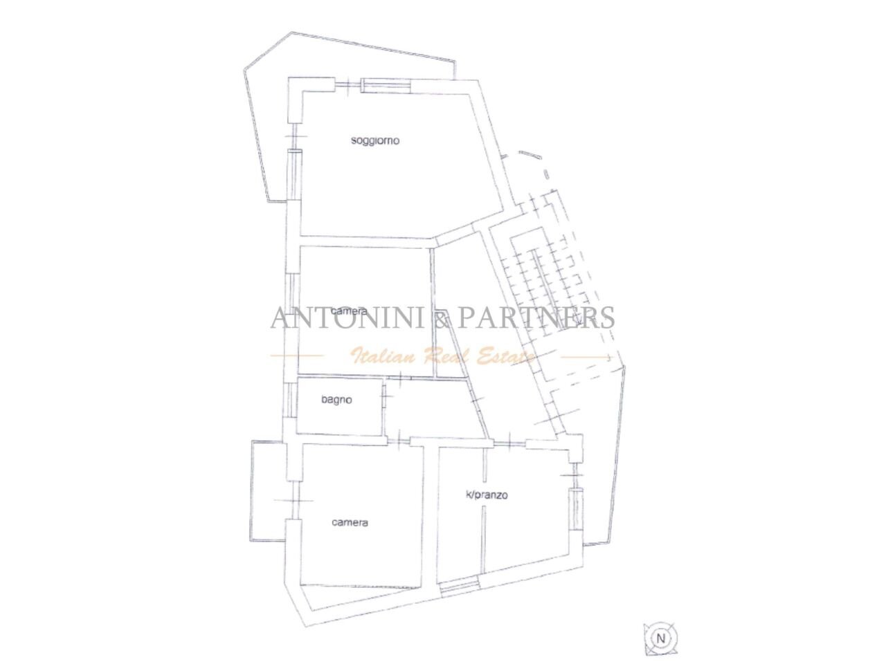 Appartamento Le Dalie - Planimetria.jpg - Appartamento Via Ritorta, Tuoro sul Trasimeno - planimetria 1