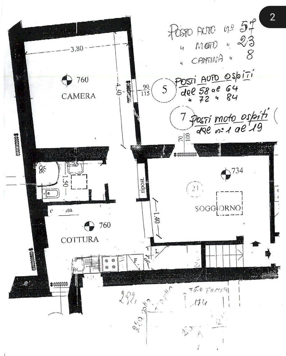 Planimetria.jpeg - Two-room apartment Via di Scandicci 47, Firenze - floor plans 1