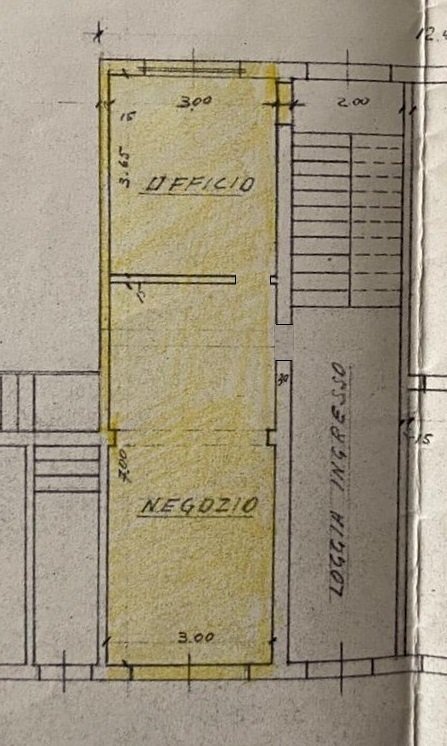 Planim. colorata.jpg - Commercial Premises via C. B. Cavour 38, Crevalcore - floor plans 1