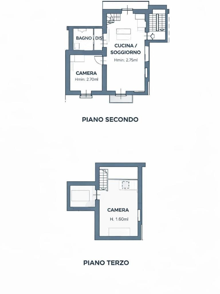 Three-room apartment Via Traforo, Bussoleno - floor plans 1