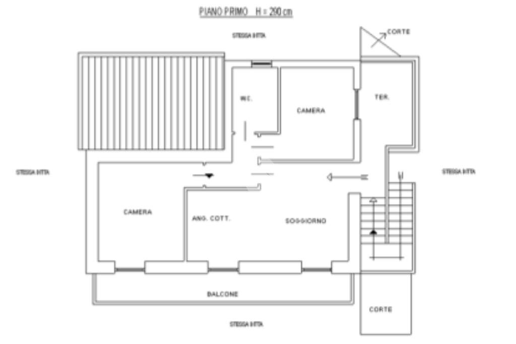 Porzione di casa Via A. Divizia, Andora - planimetria 1