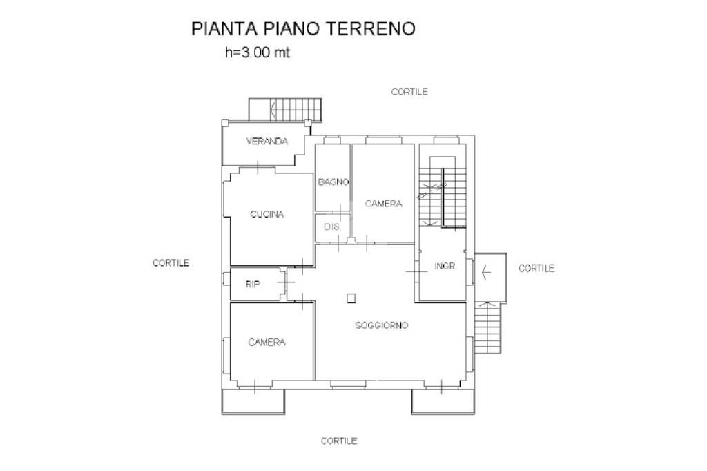 Three-family Villa Pinerolo, Pinerolo - floor plans 1