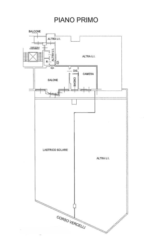 Bilocale Via Alcide de Gasperi, Ivrea - planimetria 1