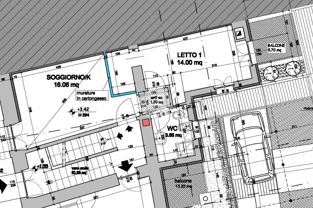 Bilocale Via Ex Internati, Rivoli - planimetria 1