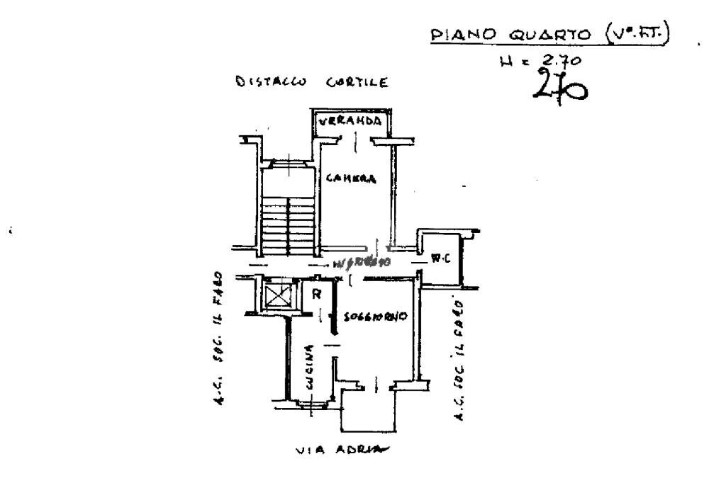 Two-room apartment Via Adria, Grugliasco - floor plans 1
