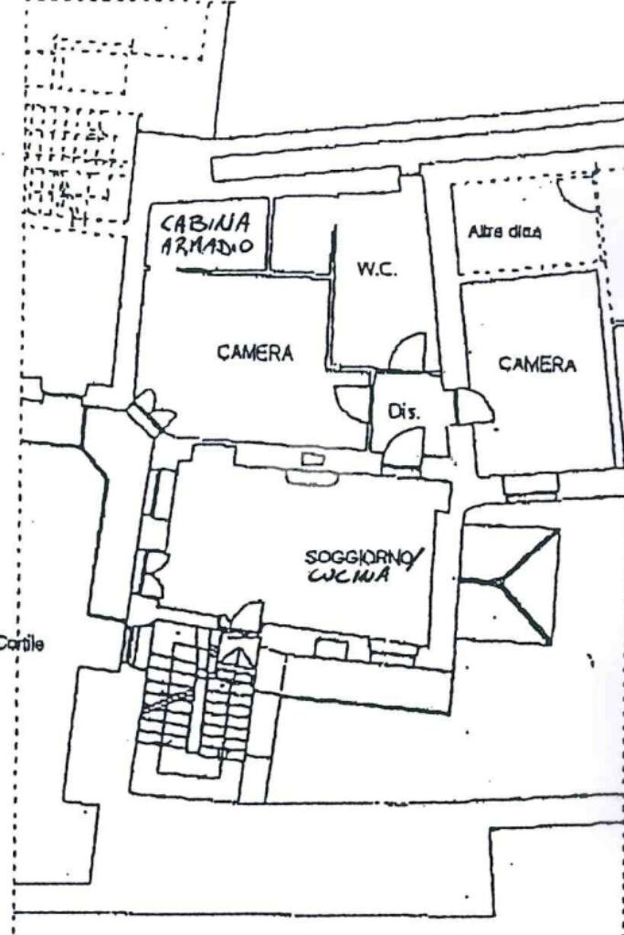 Trilocale Via del Pino, Pinerolo - planimetria 1