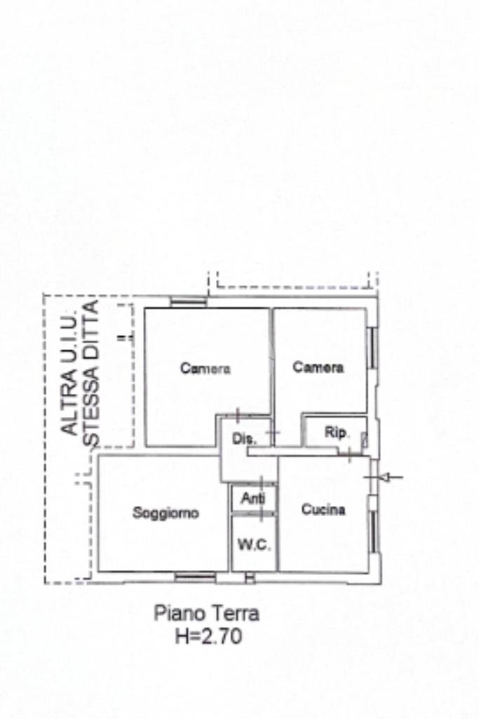 Three-room apartment Via R. Bucci, Morciano di Romagna - floor plans 1