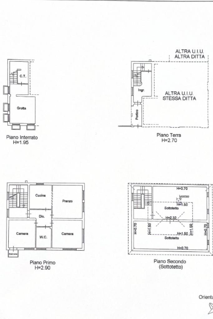 Three-room apartment Via XXV Luglio, Morciano di Romagna - floor plans 1