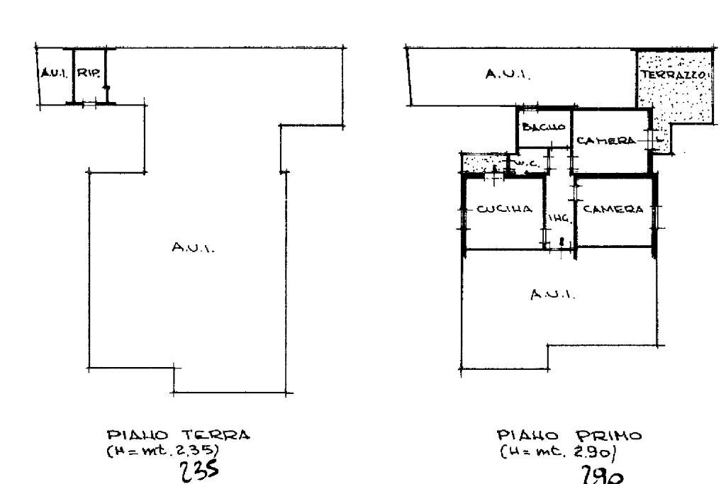 Trilocale Viale Mameli, Riccione - planimetria 1