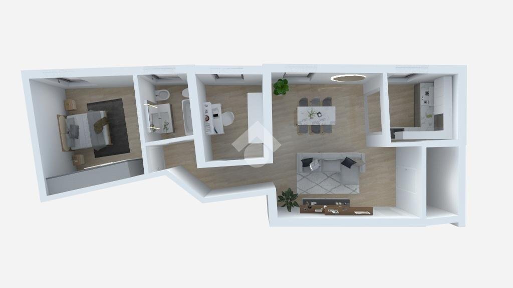 Trilocale Via Pascoli, Santarcangelo di Romagna - planimetria 1