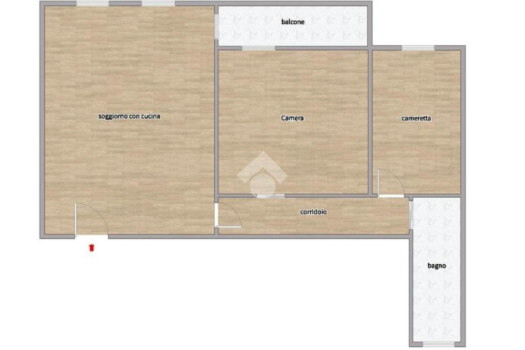 Trilocale Viale Zara, Milano - planimetria 1