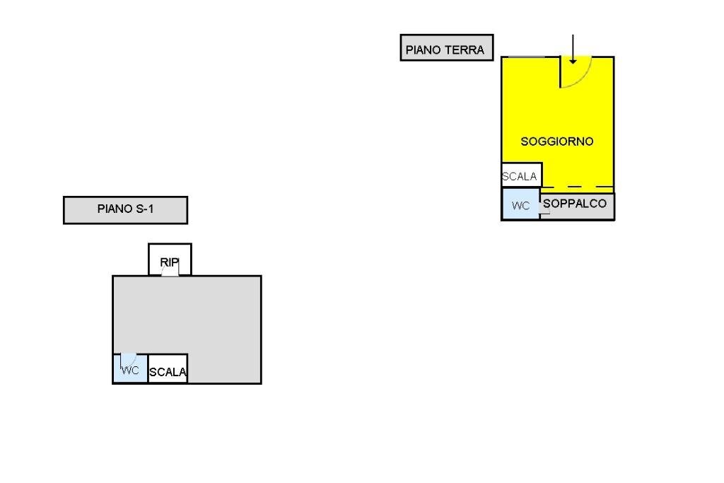 Two-room apartment Via Paolo Santagostino, Milano (neighborhood Niguarda) - floor plans 1