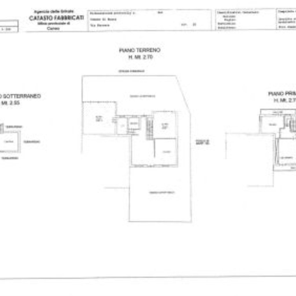 Villa Via Ferrera, 25, Busca - floor plans 1