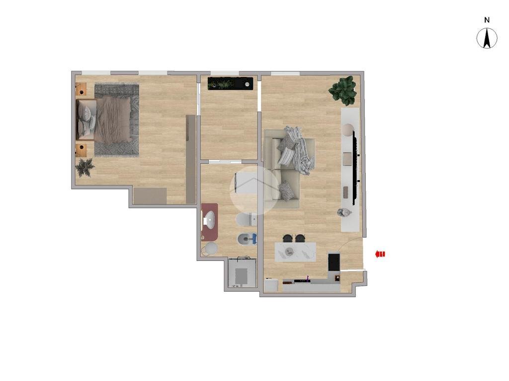 Appartamento Via Lorenteggio, Milano (zona Giambellino) - planimetria 1